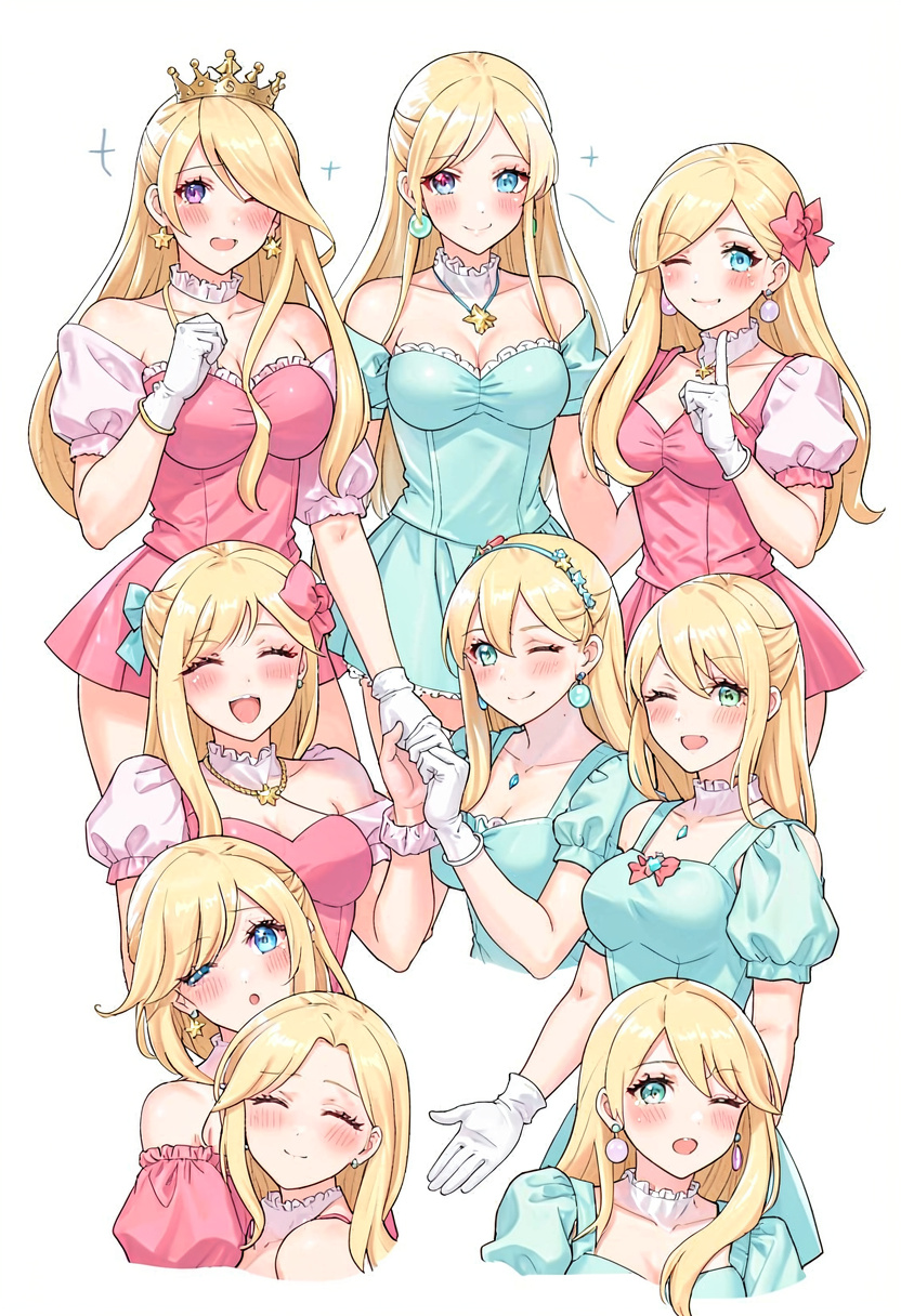 Rosalina and Peach - AI Character