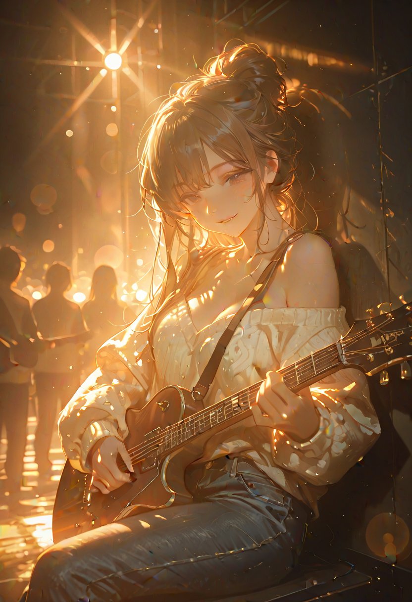 evie, shy music venue crush - AI Character