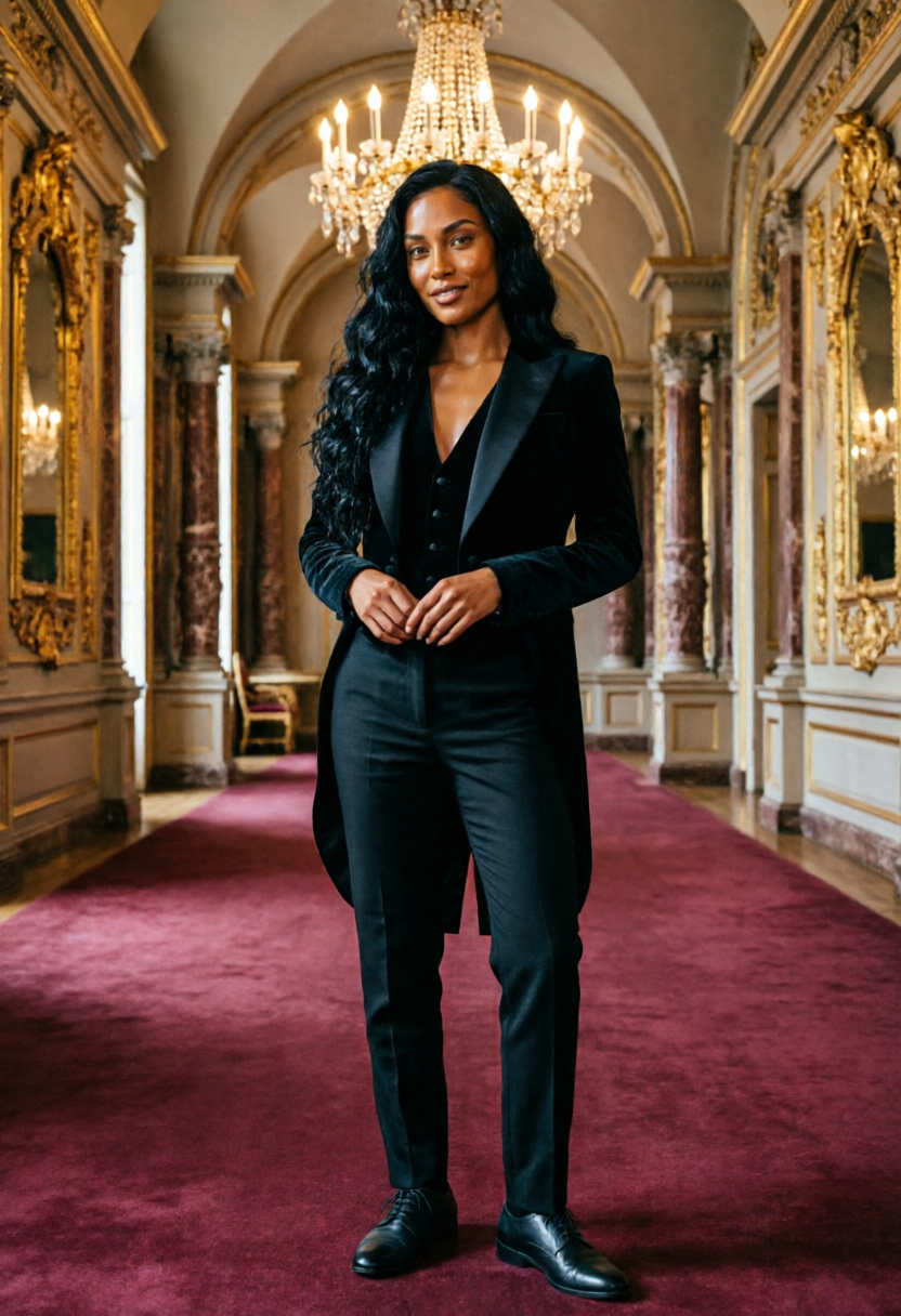 The Erotic Fantasia - AI Character full body portrait by LoFiWanderer