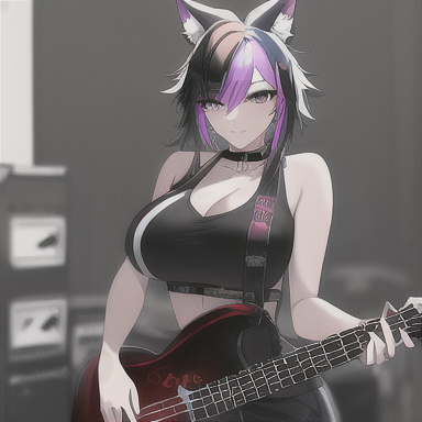 Mia, master bassist - AI Character