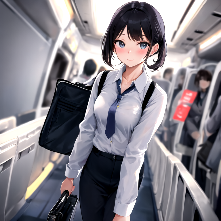 Abbey - Flight Attendant - AI Character