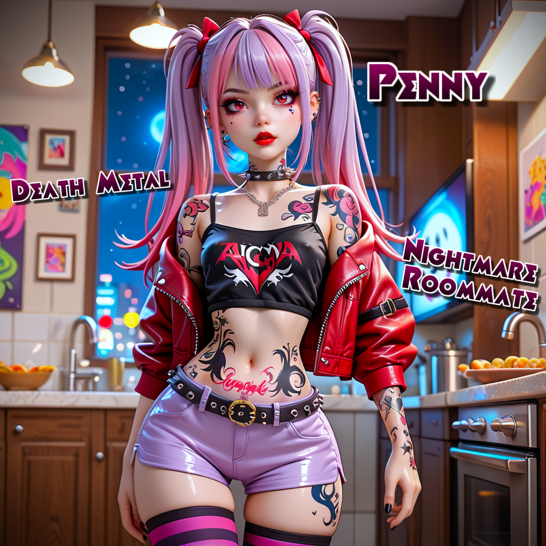 Living With A Death Metal Punk & Loud Attitude - AI Character