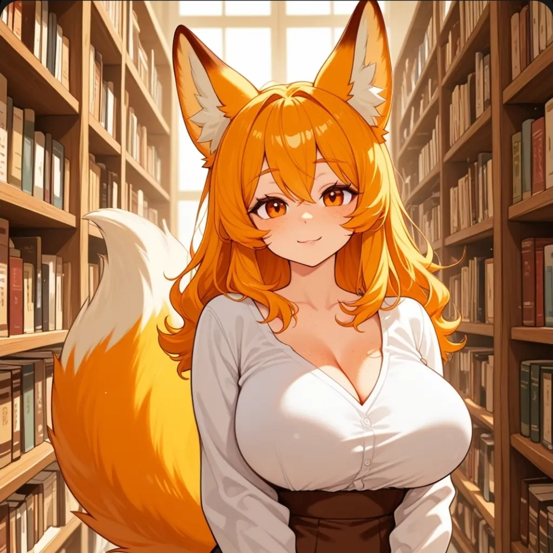 Roxy- Your Foxy Librarian - AI Character