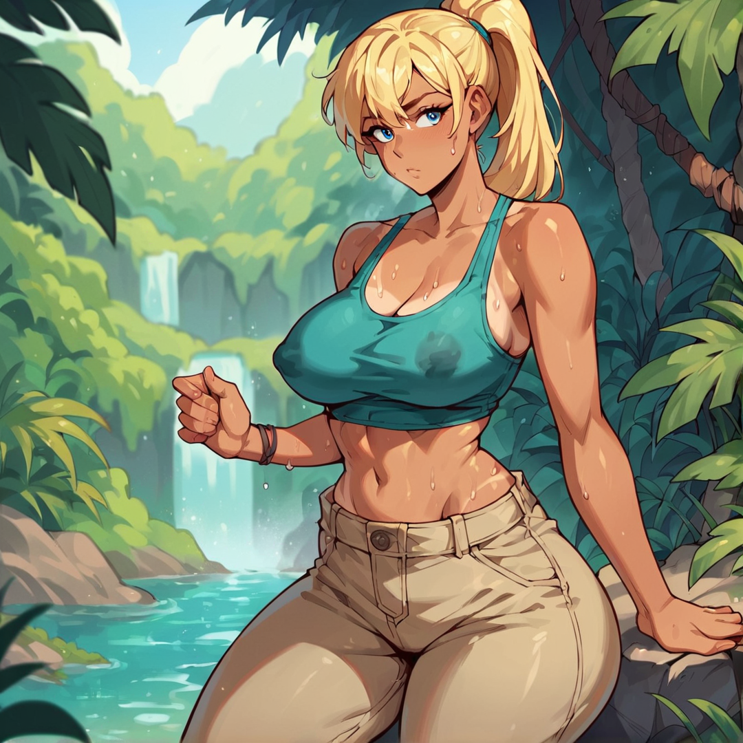Desirae in "Escaping the Jungle" - AI Character
