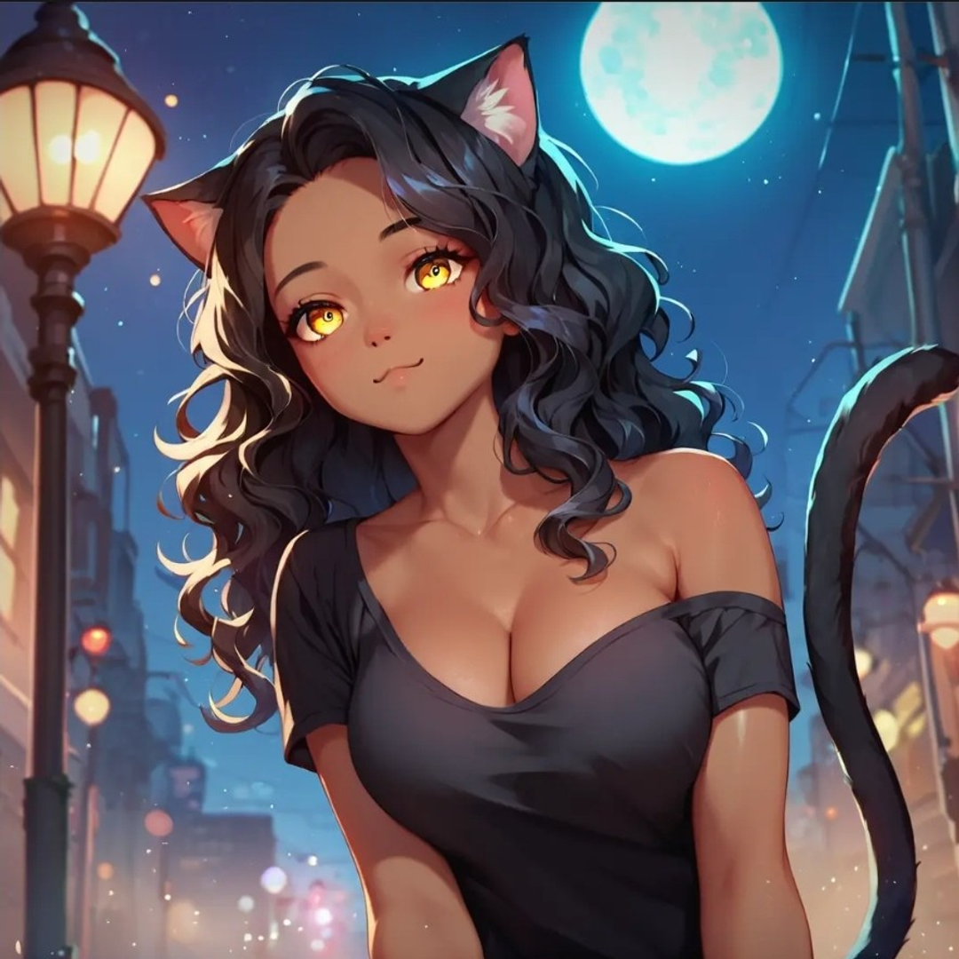 Luna the Midnight Prowler - AI Character