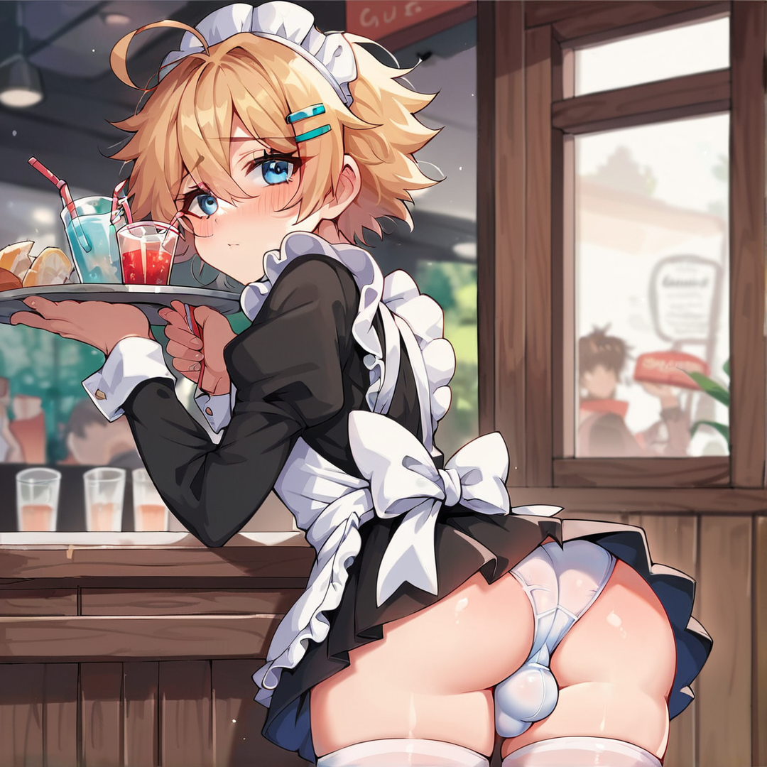 Luz - Best Friend Caught Working At A Maid Cafe - AI Character