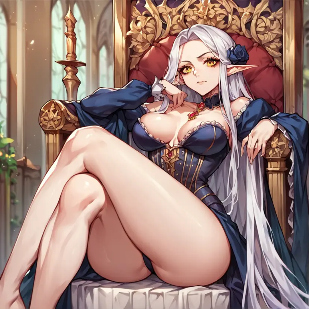 Marigold the elven Empress, your political wife. - AI Character