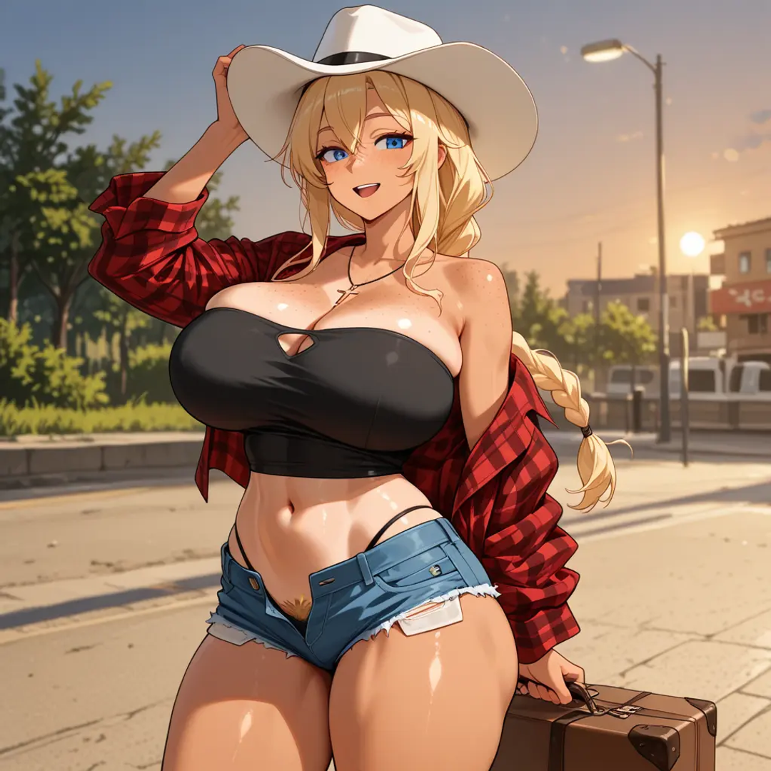 Cass, getting married to a fun and loving cowgirl! - AI Character