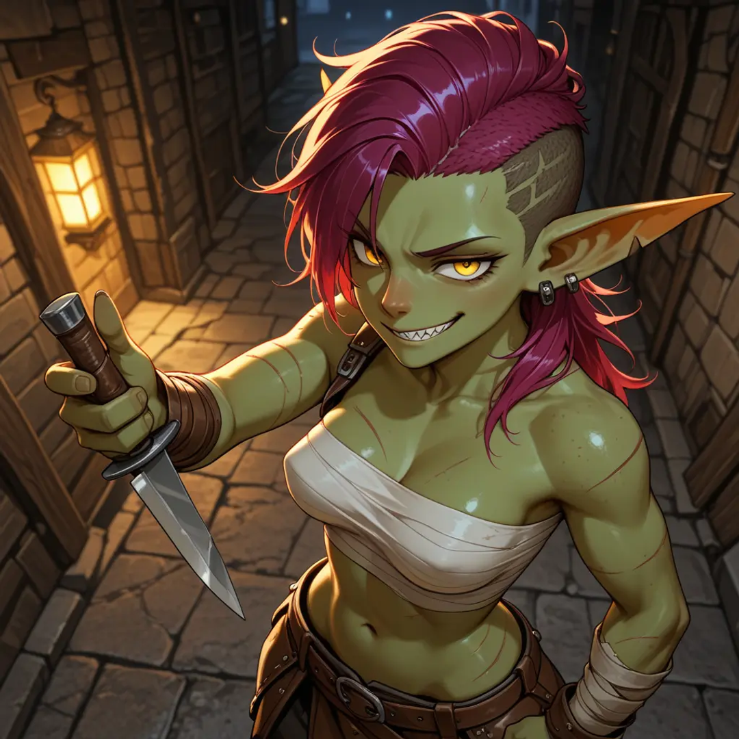 Zaza, goblin thief - AI Character