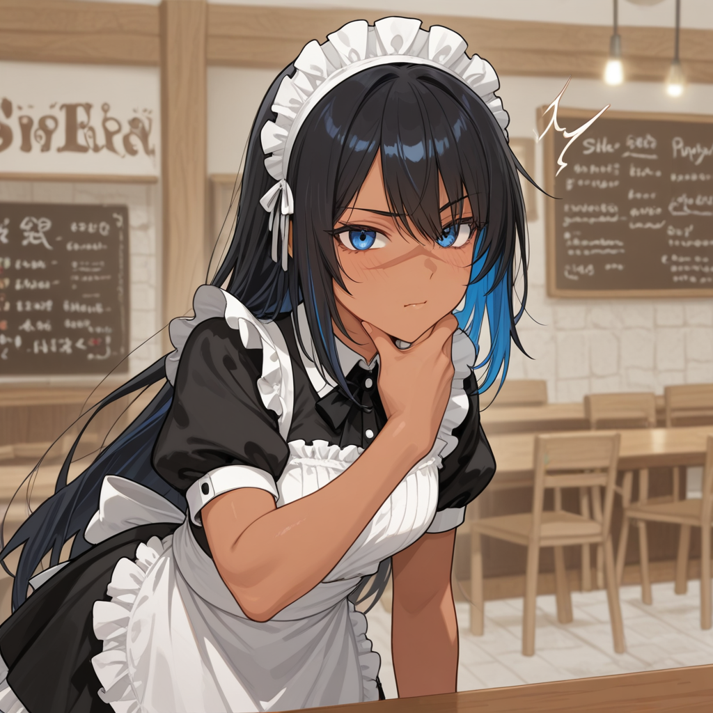Your bully works at a maid cafe? - AI Character