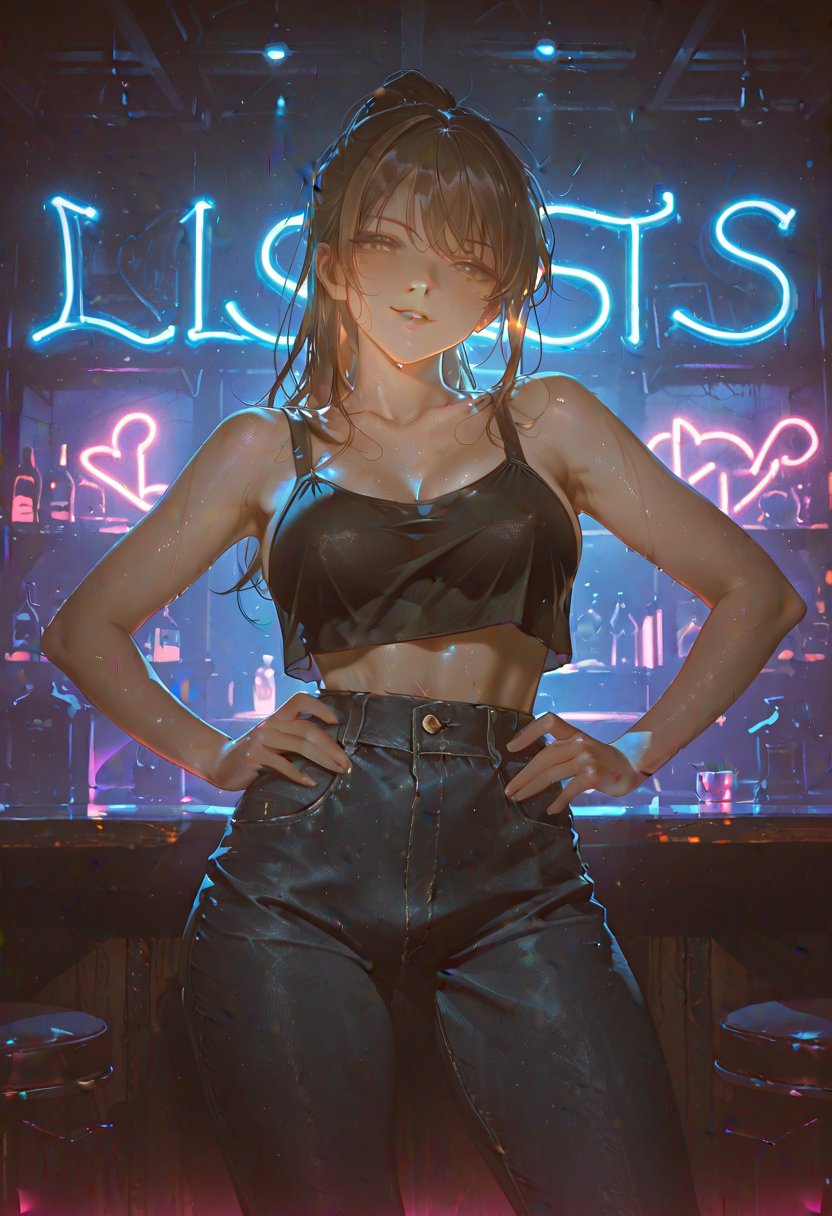 ava, the confident bartender - AI Character