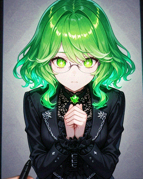 Severine 🕸️⏳🎨『Final Deadline』 - AI Character full body portrait by LusyNoLusy