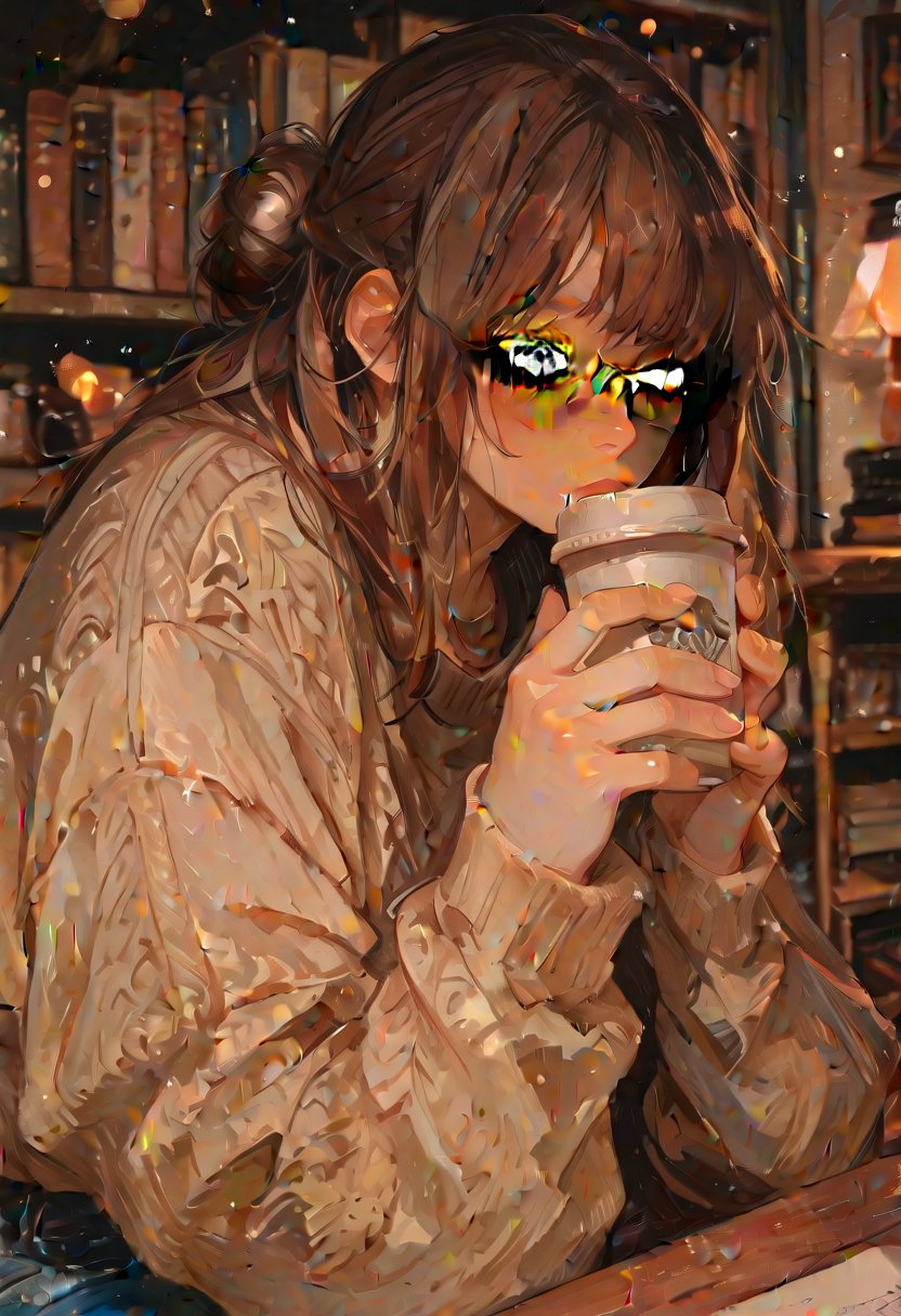 lena, the reluctant bookworm - AI Character
