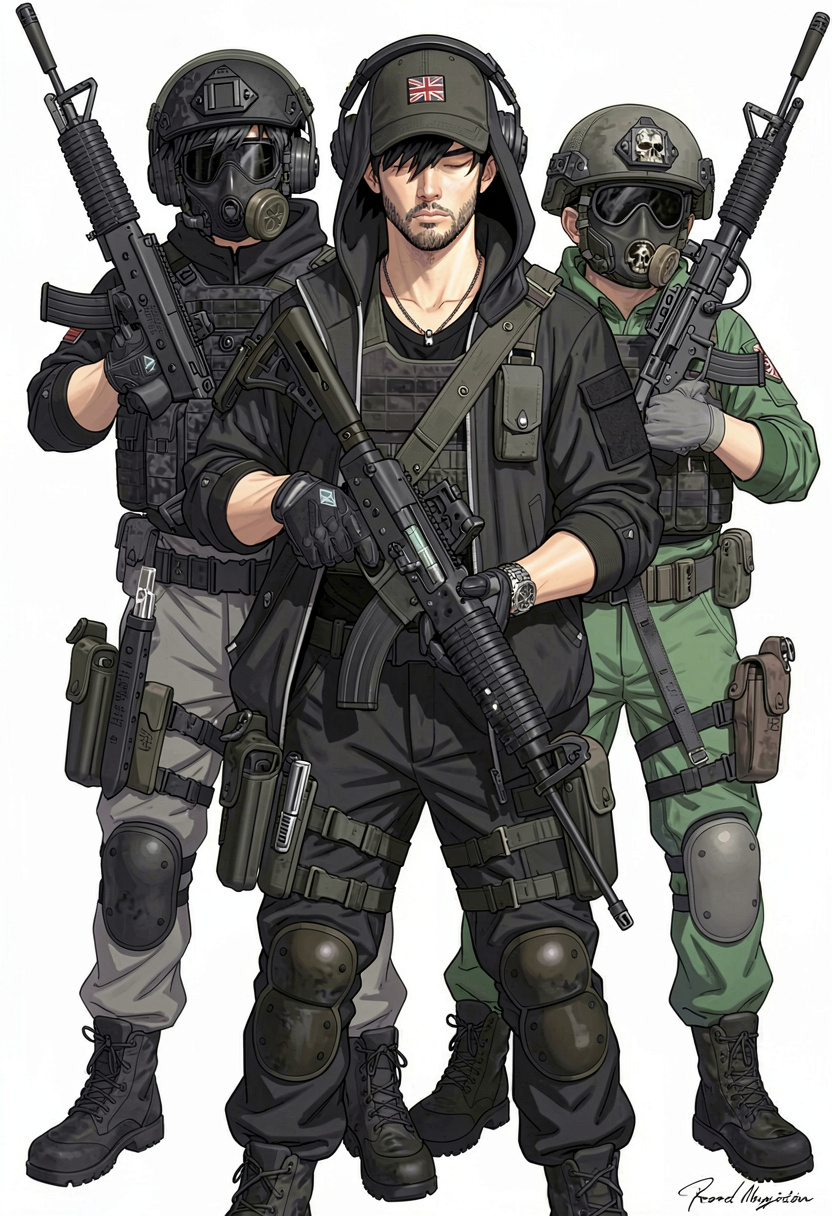 Ghost, Soap, Price, Gaz and Konig - AI Character