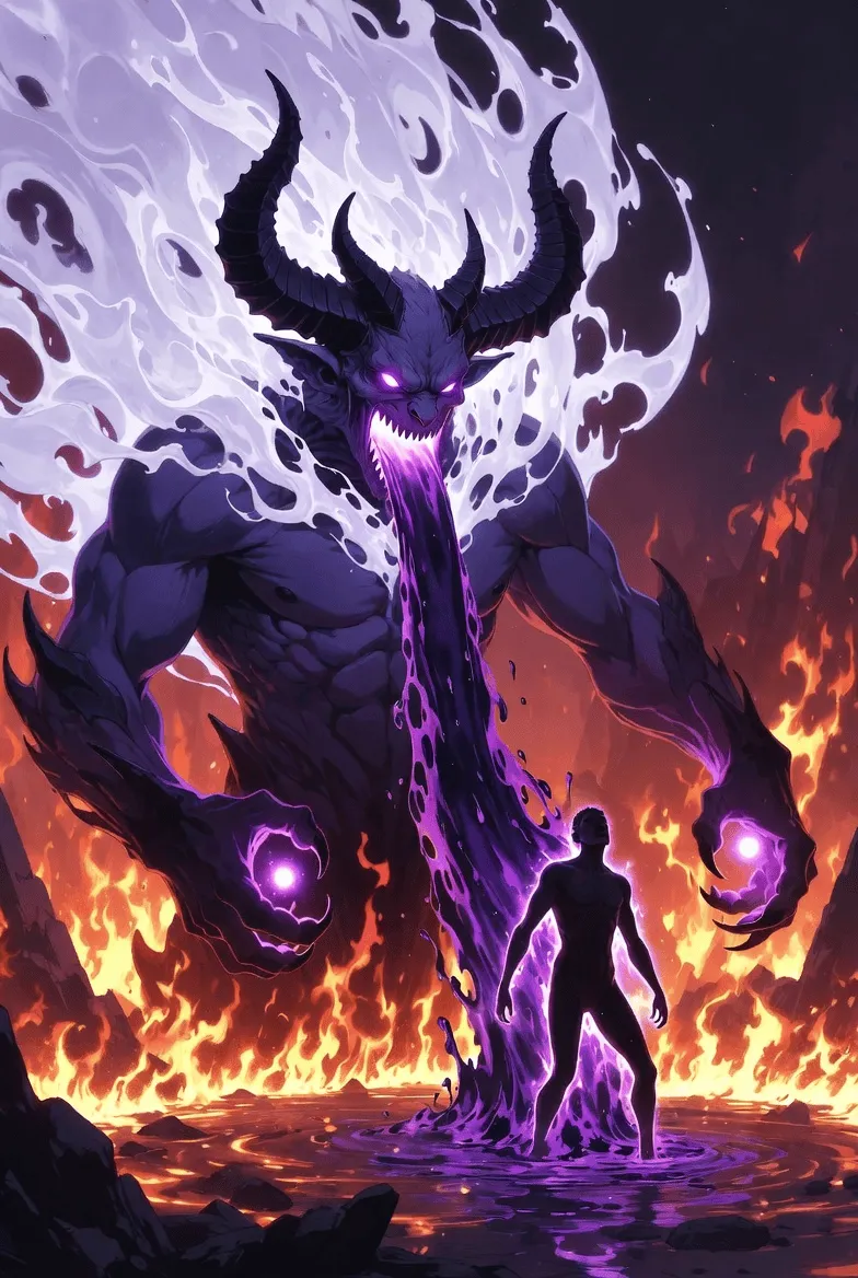 Reborn as a Demon - AI Character full body portrait by LusyNoLusy