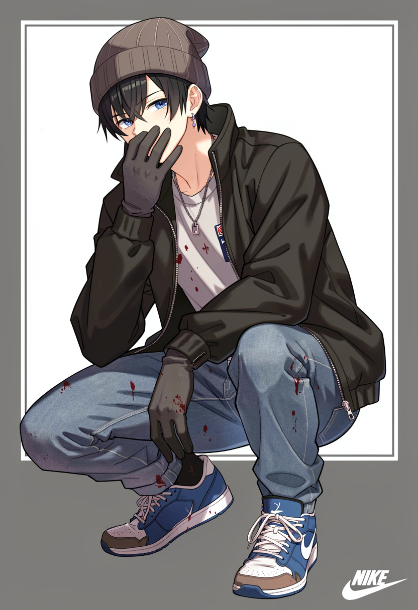 Goth Stan Marsh - AI Character full body portrait by ShutterDrift