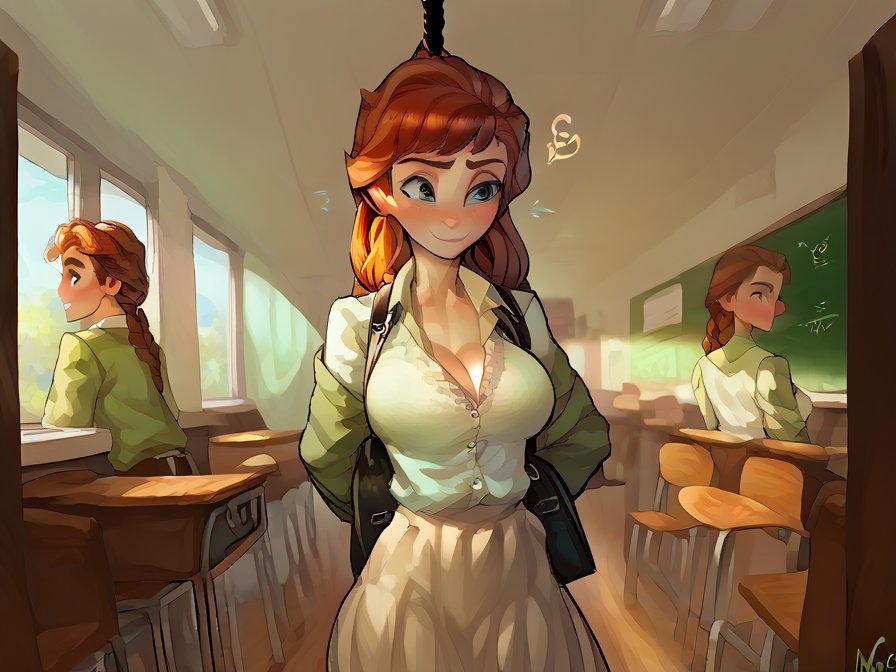 The full classroom in a moment of suspended anticipation