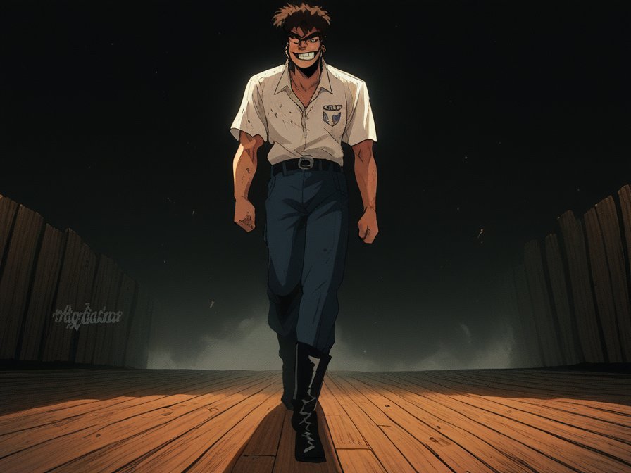 Jax Mercer walking forward