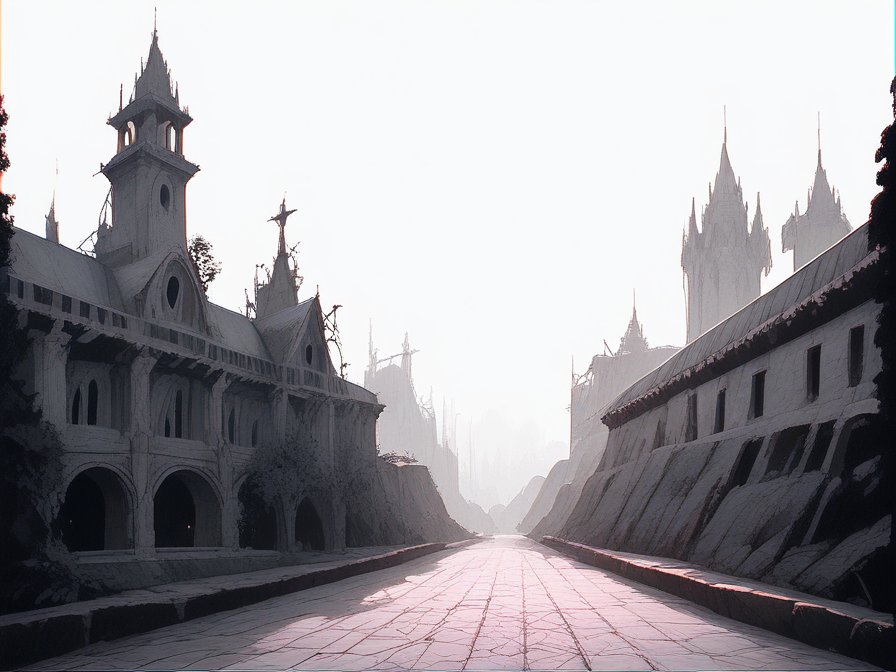 Main Path between plaza and gate
