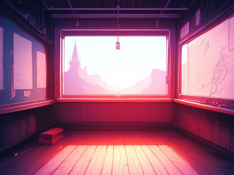 Rows of empty desks in morning light