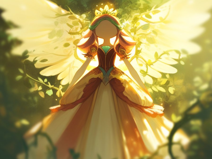 Glimmers of potential forms flicker around her