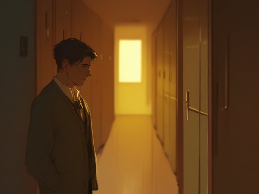 Clara at the lockers